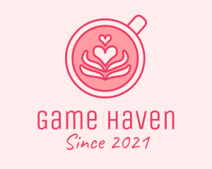 Dating - Pink Coffee Lover logo design