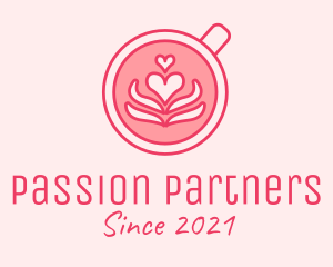 Pink Coffee Lover logo design