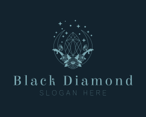 Jewel Diamond Flowers logo design