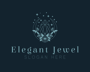 Jewel Diamond Flowers logo design