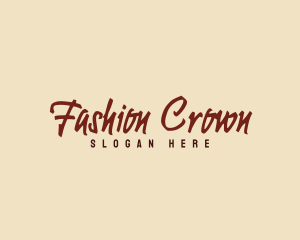 Fashion Studio Handwritten logo design