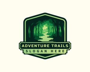Forest Adventure Destination logo design