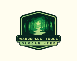 Forest Adventure Destination logo design