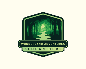 Forest Adventure Destination logo design