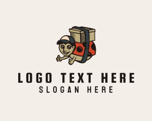 Shipping - Ladybug Man Delivery logo design