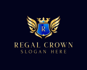 Regal Crown Crest logo design