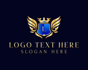 King - Regal Crown Crest logo design