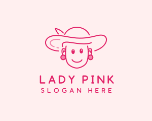 Cute Elegant Lady  logo design