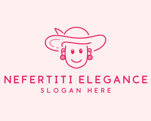 Cute Elegant Lady  logo design