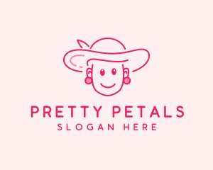 Cute Elegant Lady  logo design