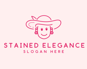 Cute Elegant Lady  logo design