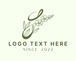 Event Planner - Green Floral Beauty logo design