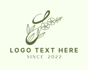 Therapy - Green Floral Beauty logo design