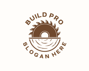 Construction - Saw Wood Construction logo design
