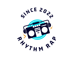 Rap - Music Cassette Player logo design