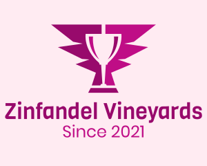 Wine Glass Wing logo design