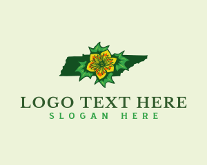 Map - Tulip Poplar Tennessee logo design