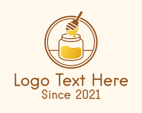 Teahouse - Honey Dipper Jar logo design