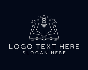 Study - Rocket Galaxy Book logo design