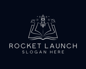 Rocket - Rocket Galaxy Book logo design