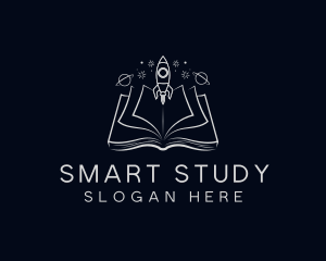 Study - Rocket Galaxy Book logo design