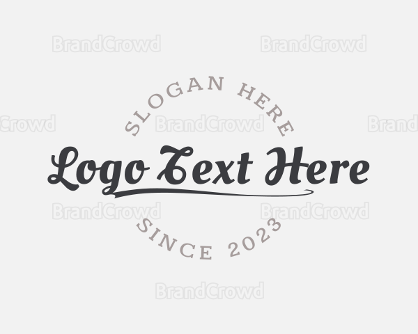 Round Script Wordmark Logo