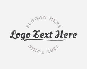 Brand - Round Script Wordmark logo design