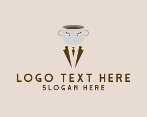 Mocha - Coffee Cup Suit logo design