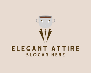 Suit - Coffee Cup Suit logo design