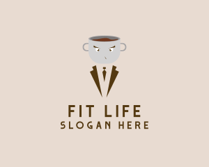 Mocha - Coffee Cup Suit logo design