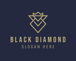 Diamond Crown Crest logo design