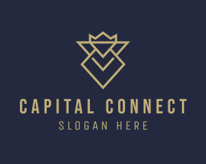 Diamond Crown Crest logo design