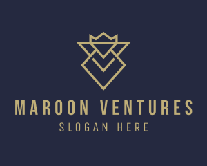 Diamond Crown Crest logo design