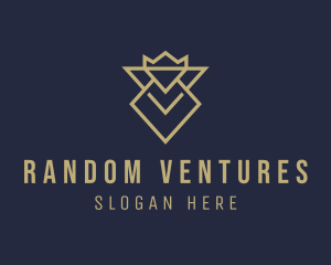 Diamond Crown Crest logo design