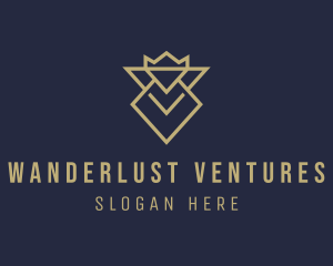 Diamond Crown Crest logo design