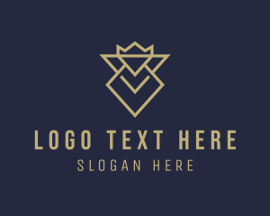 Corporate - Diamond Crown Crest logo design