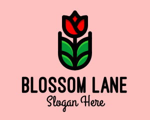 Blooming Rose Garden  logo design