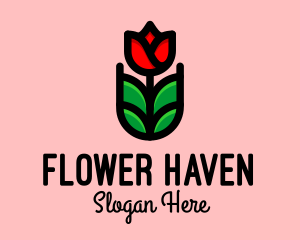 Blooming Rose Garden  logo design