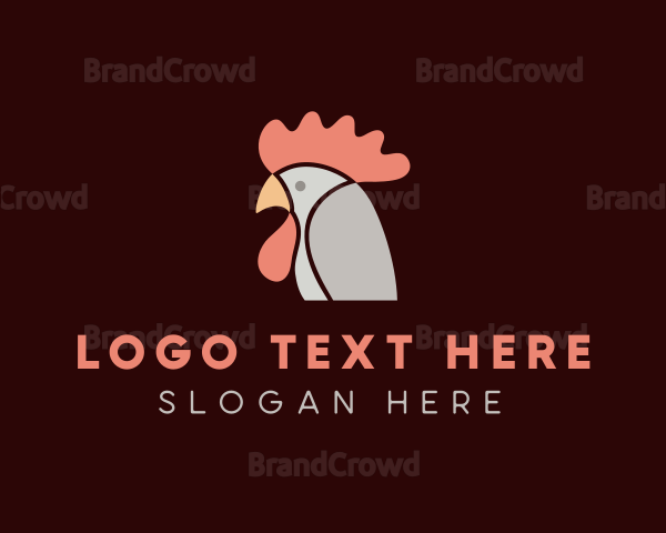 Chicken Rooster Head Logo