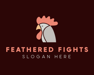 Chicken Rooster Head logo design