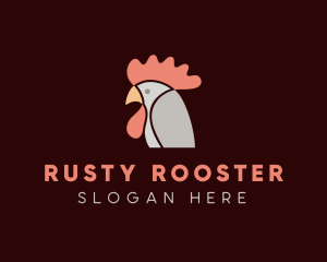 Chicken Rooster Head logo design