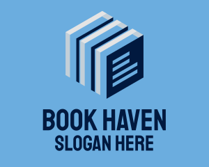 Bookstore - Book Cube logo design