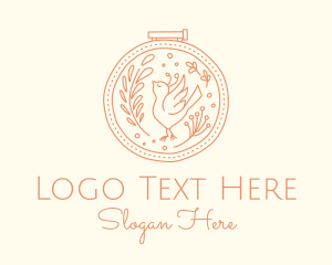 Etsy Store - Nature Bird Embroidery logo design