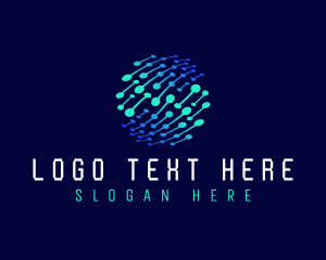 Information - Technology Cyber Network logo design