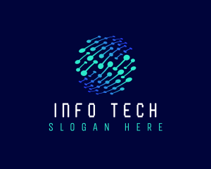 Information - Technology Cyber Network logo design