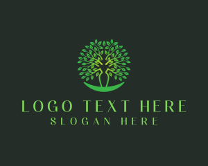 Natural Woman Tree Logo