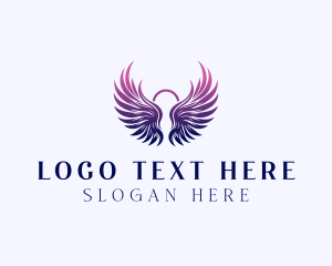 Heavenly - Angel Halo Retreat logo design