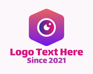 Application - Hexagon Surveillance Camera logo design