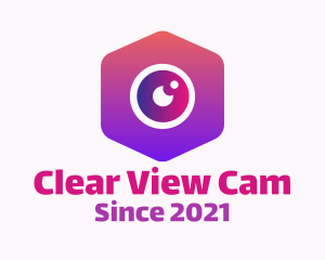 Webcam - Hexagon Surveillance Camera logo design