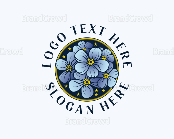 Alaska Botanical Flower Logo